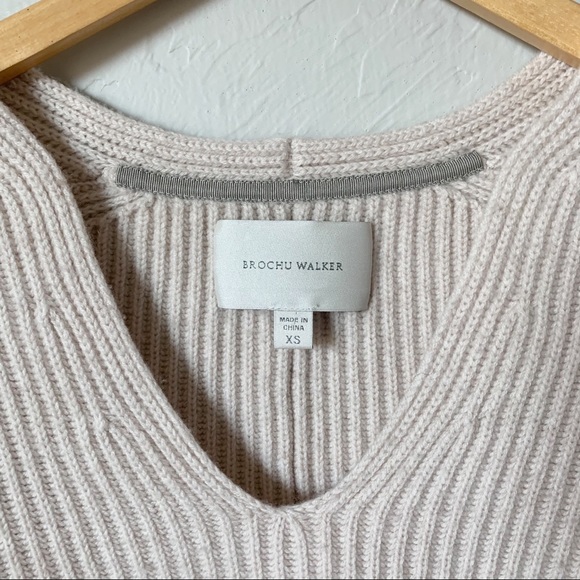 Brochu Walker Oat Cinched Sleeve Knit Sweater - Picture 10 of 11